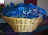 Fabric in a basket